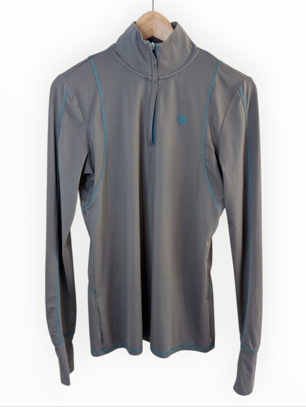ARIAT TEK Performance 1/4 Zip Grey Medium
